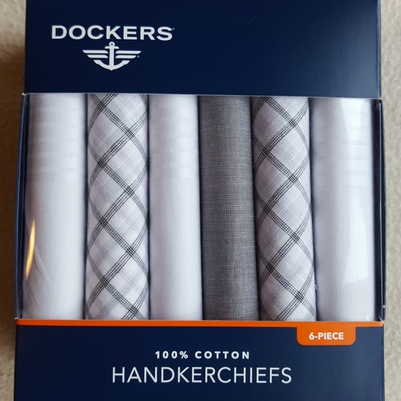 Dockers Accessories New Dockers 6 Pack Handkerchiefs Nwt In Box Poshmark